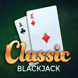 Classic Blackjack online game logo by Red Tiger Gaming on kaktosproject.org