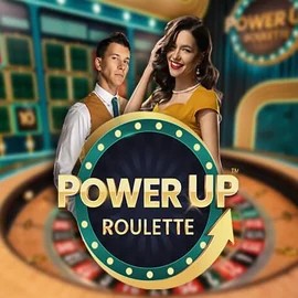 Official Live Casino logo: PowerUP Roulette by Pragmatic Play at Kaktuz Casino