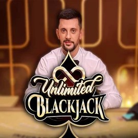 Unlimited Blackjack online game logo by Ezugi on kaktosproject.org